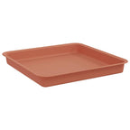 Vassoio Quadrato per Fiori 24 pcs Rosso Mattone 18 x 18 x 2 cm