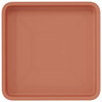 Vassoio Quadrato per Fiori 24 pcs Rosso Mattone 18 x 18 x 2 cm
