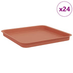 Vassoio Quadrato per Fiori 24 pcs Rosso Mattone