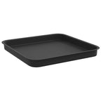 Vassoio Quadrato per Fiori 24 pcs Nero 21 x 21 x 2 cm Plastica