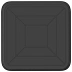 Vassoio Quadrato per Fiori 24 pcs Nero 21 x 21 x 2 cm Plastica