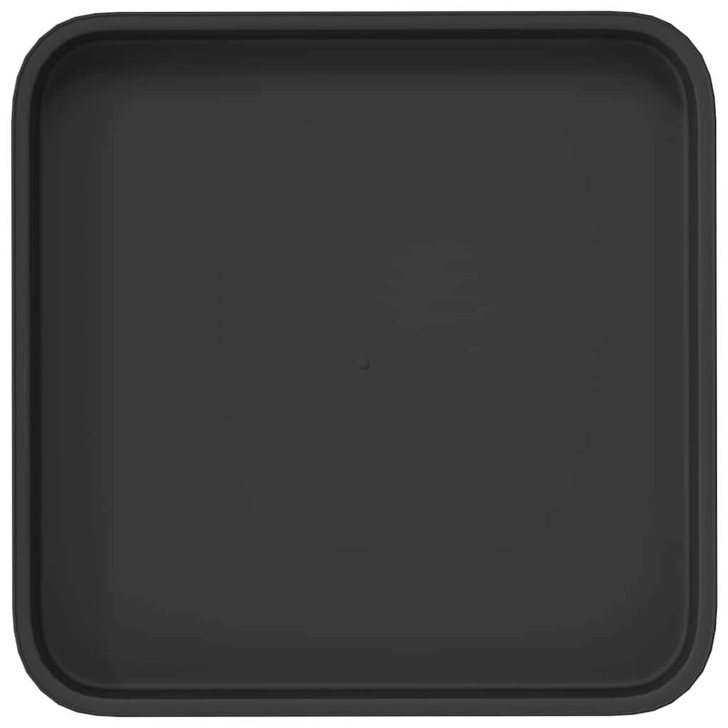 Vassoio Quadrato per Fiori 24 pcs Nero 25,5 x 25,5 x 2,5 cm