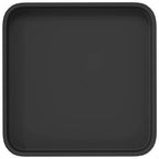 Vassoio Quadrato per Fiori 24 pcs Nero 25,5 x 25,5 x 2,5 cm
