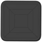 Vassoio Quadrato per Fiori 24 pcs Nero 32 x 32 x 2,5 cm