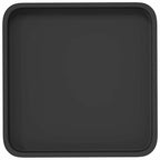 Vassoio Quadrato per Fiori 24 pcs Nero 36 x 36 x 2.5 cm