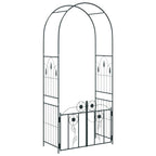 Arco da Giardino con blocco Nero 102 x 50 x 218 cm