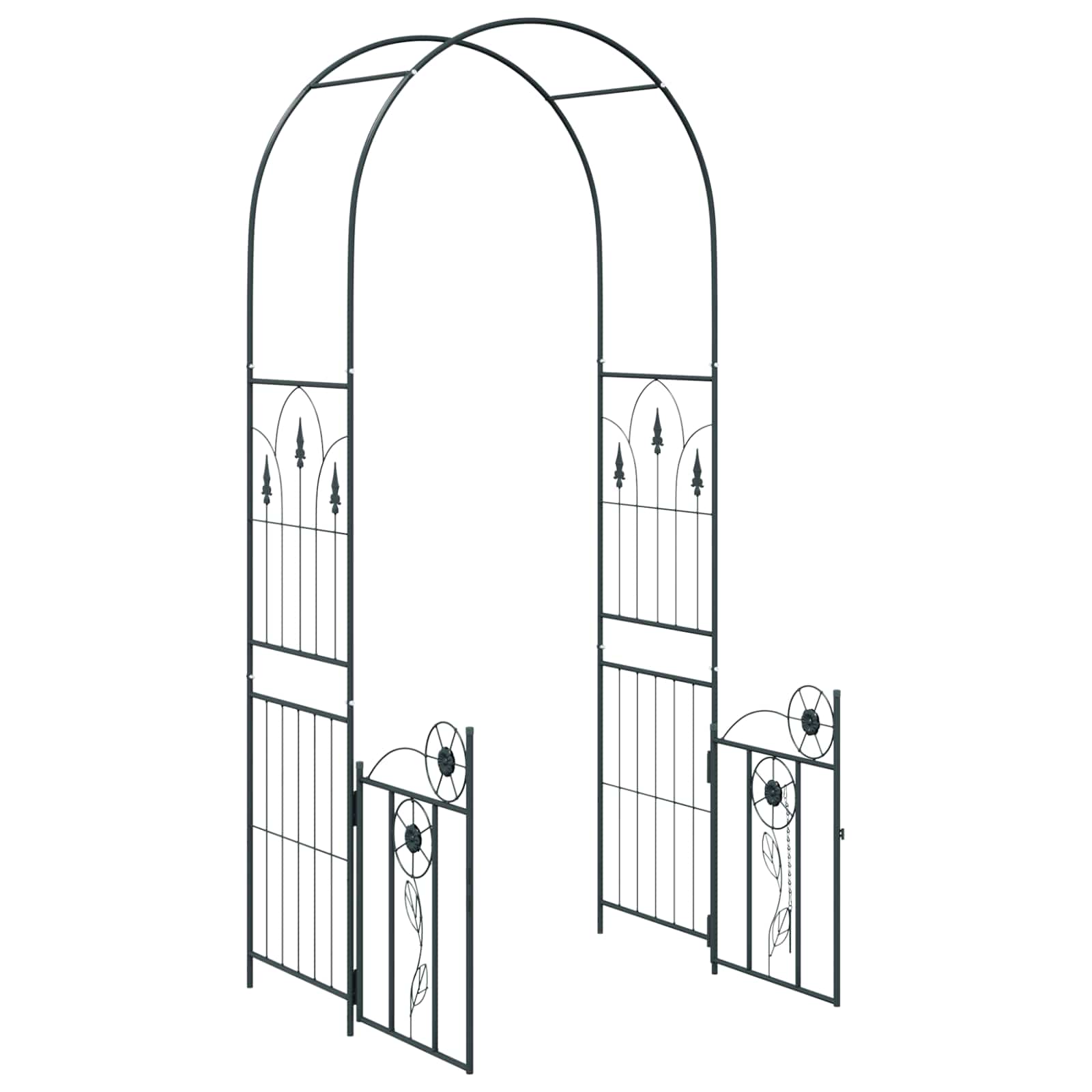 Arco da Giardino con blocco Nero 102 x 50 x 218 cm