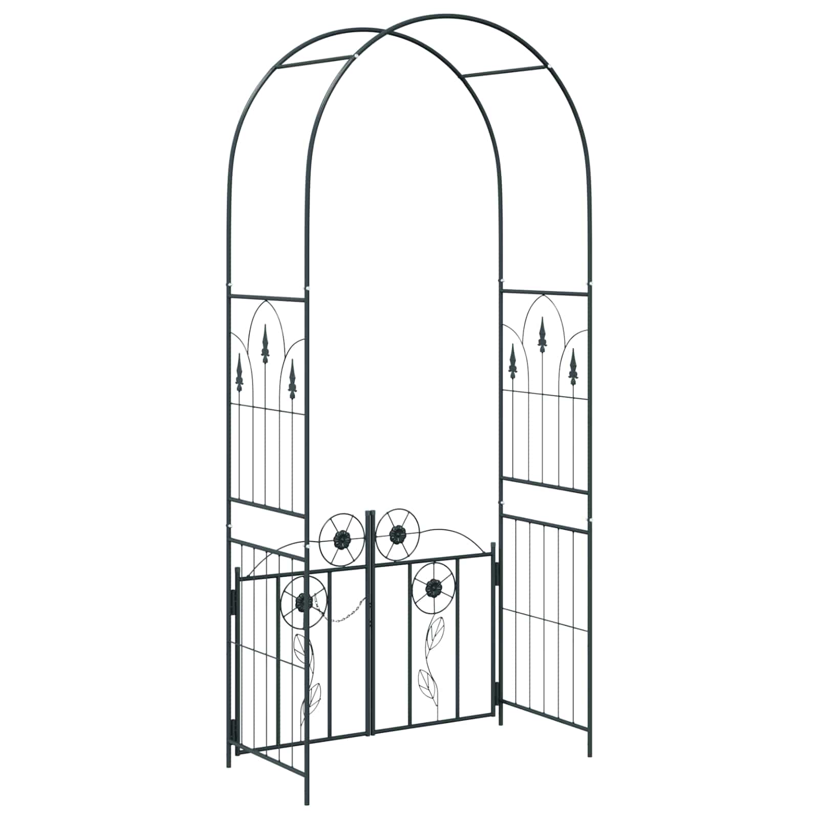 Arco da Giardino con blocco Nero 102 x 50 x 218 cm