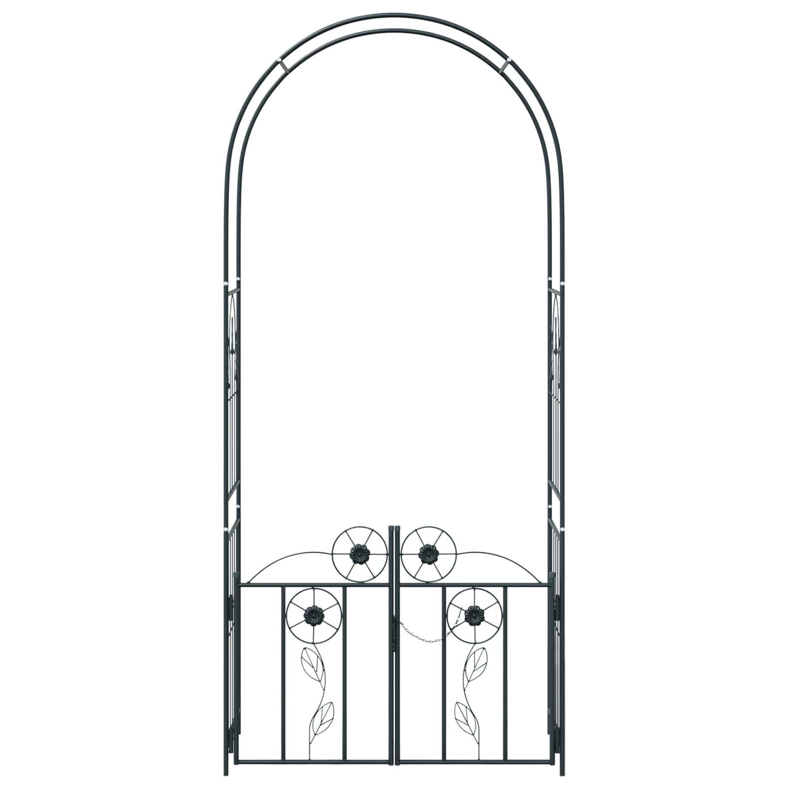 Arco da Giardino con blocco Nero 102 x 50 x 218 cm