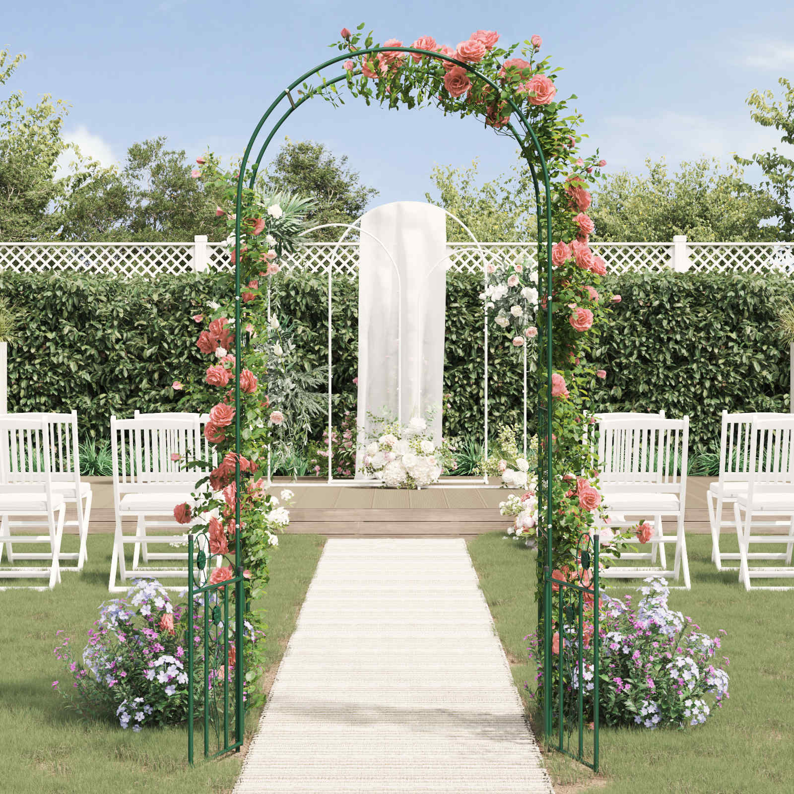 Arco da Giardino con blocco Verde 102 x 50 x 218 cm