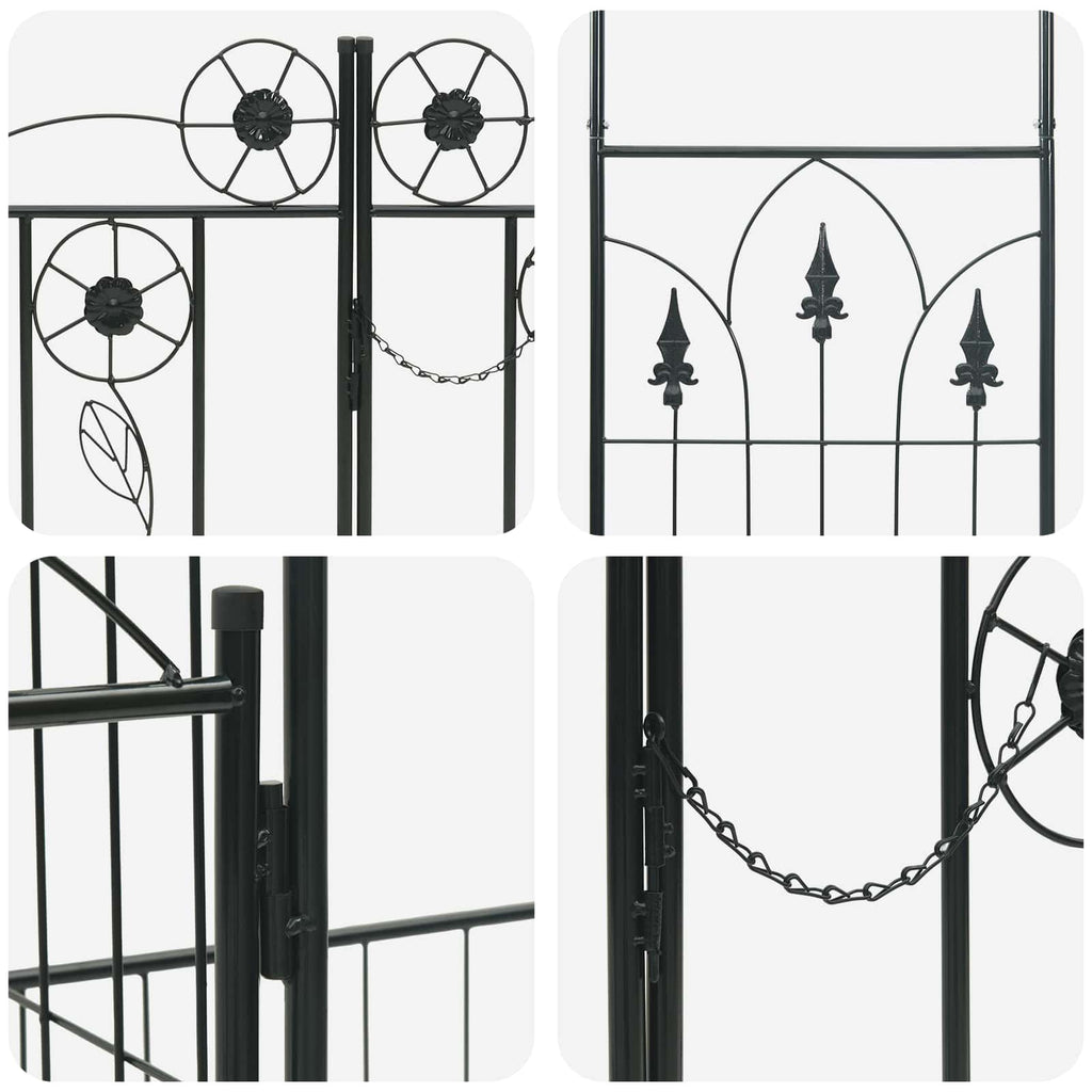 Arco da Giardino con blocco Nero 203 x 50 x 218 cm