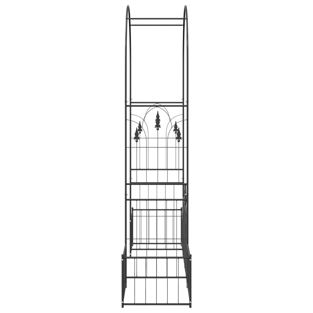 Arco da Giardino con blocco Nero 203 x 50 x 218 cm