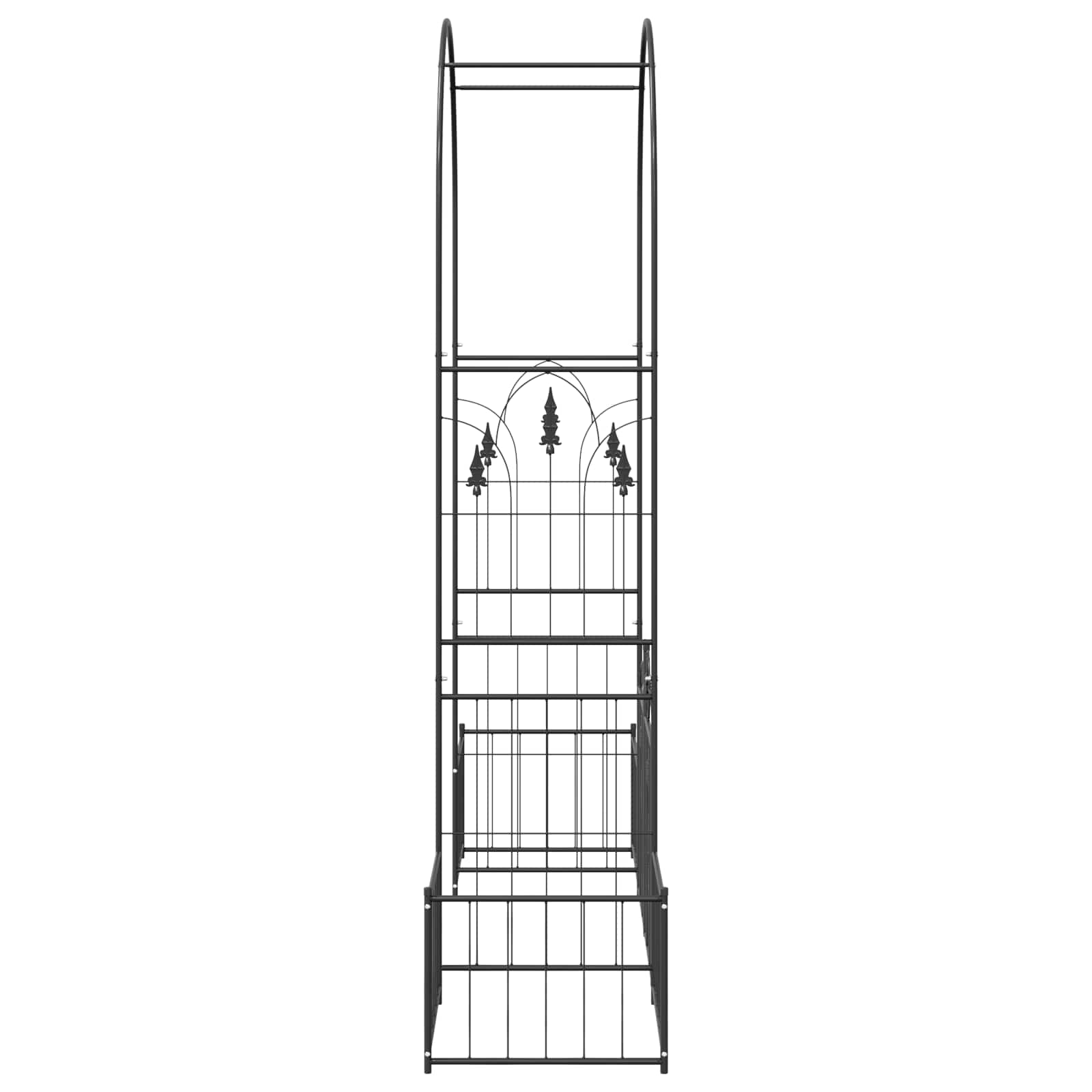 Arco da Giardino con blocco Nero 203 x 50 x 218 cm