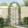 Arco da Giardino Tinta unita Nero 115 x 37 x 226 cm