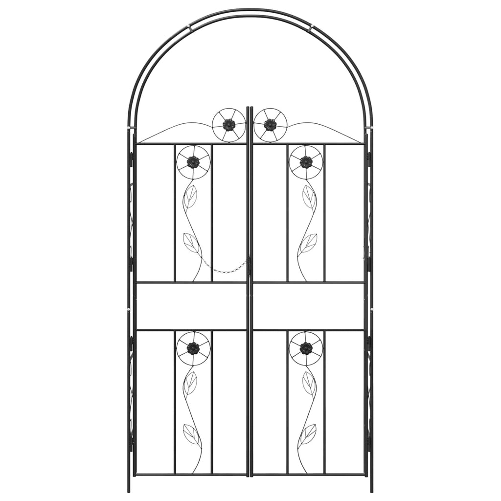 Arco da Giardino Tinta unita Nero 115 x 37 x 226 cm