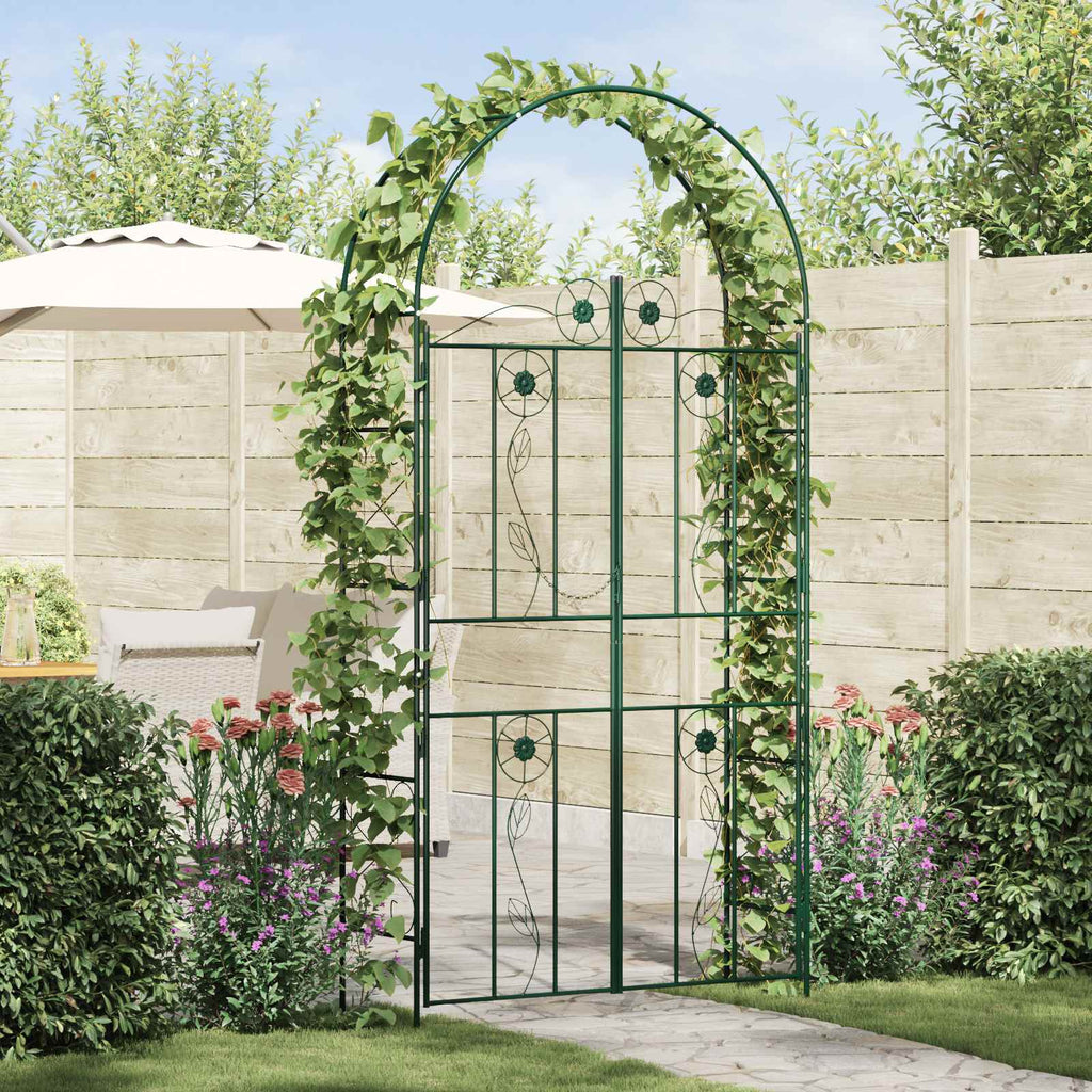 Arco da Giardino Tinta unita Verde 115 x 37 x 226 cm
