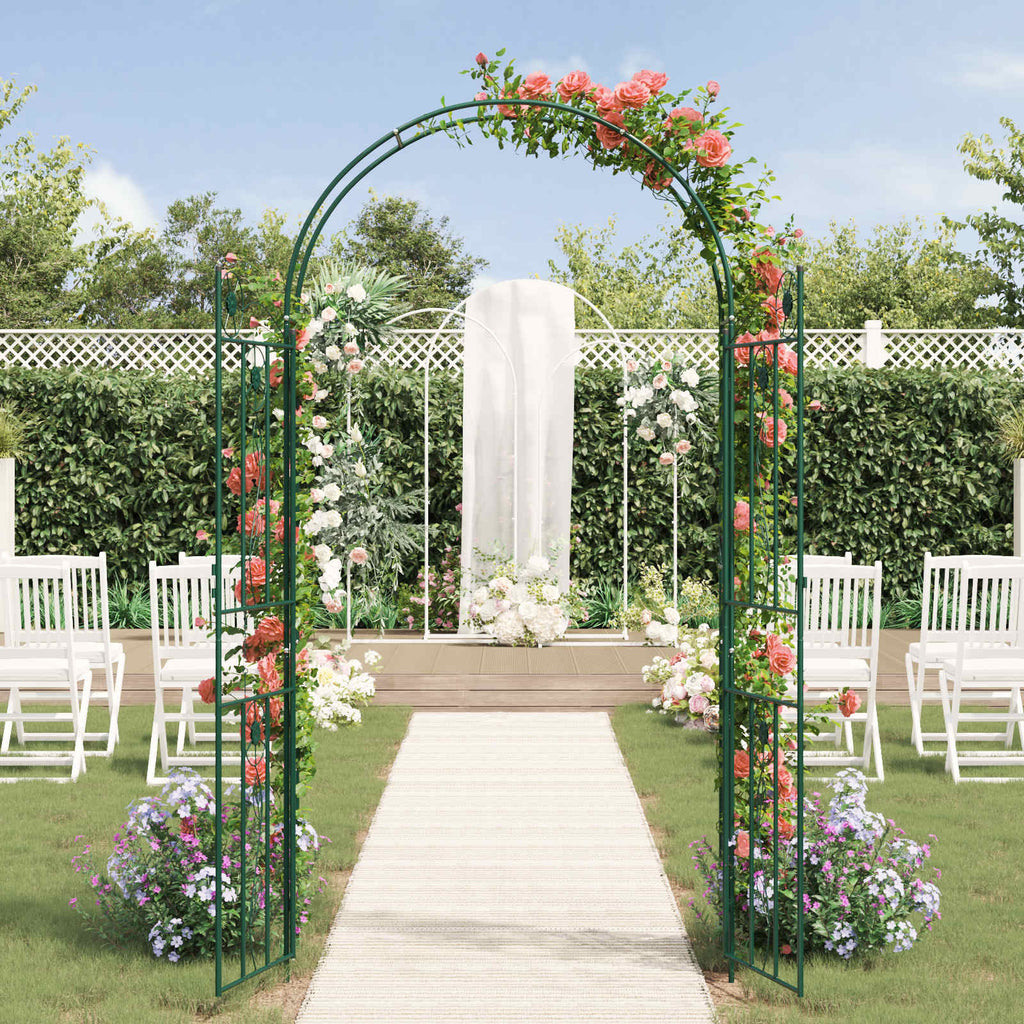 Arco da Giardino Tinta unita Verde 115 x 37 x 226 cm