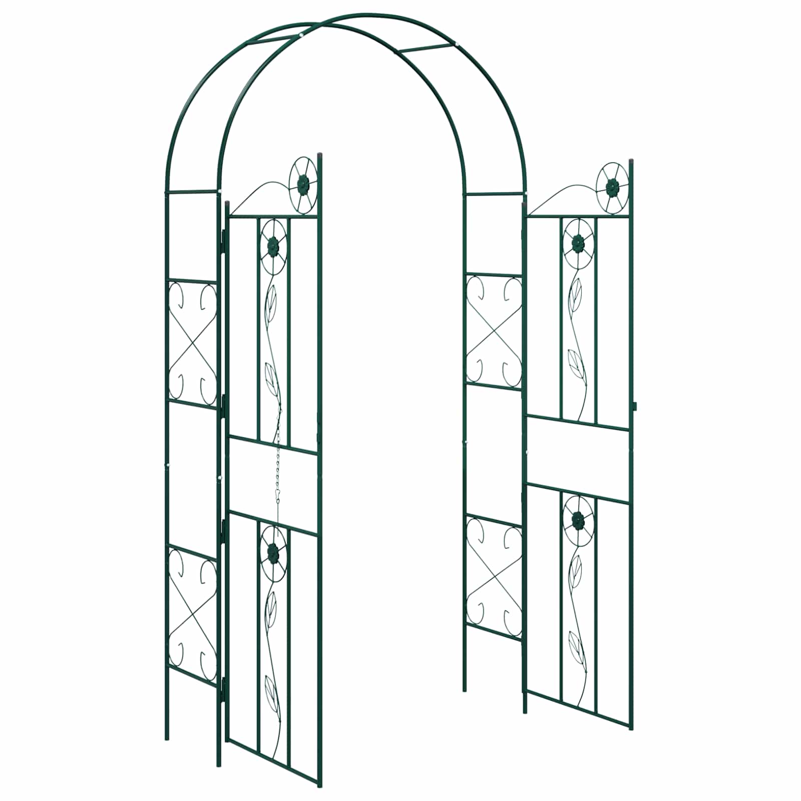 Arco da Giardino Tinta unita Verde 115 x 37 x 226 cm