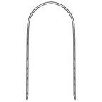 Arco da Giardino Floreale Nero 115 x 37 x 231 cm