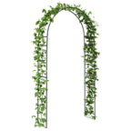 Arco da Giardino Floreale Nero 115 x 37 x 231 cm