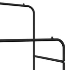 Stendibiancheria con lo scaffale Nero 80 x 53 x 156 cm