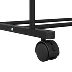 Stendibiancheria con lo scaffale Nero 80 x 53 x 156 cm