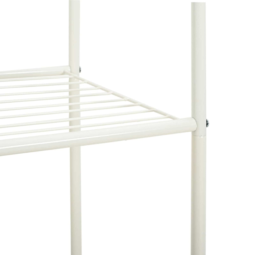 Stendibiancheria con lo scaffale Bianco 80 x 53 x 156 cm