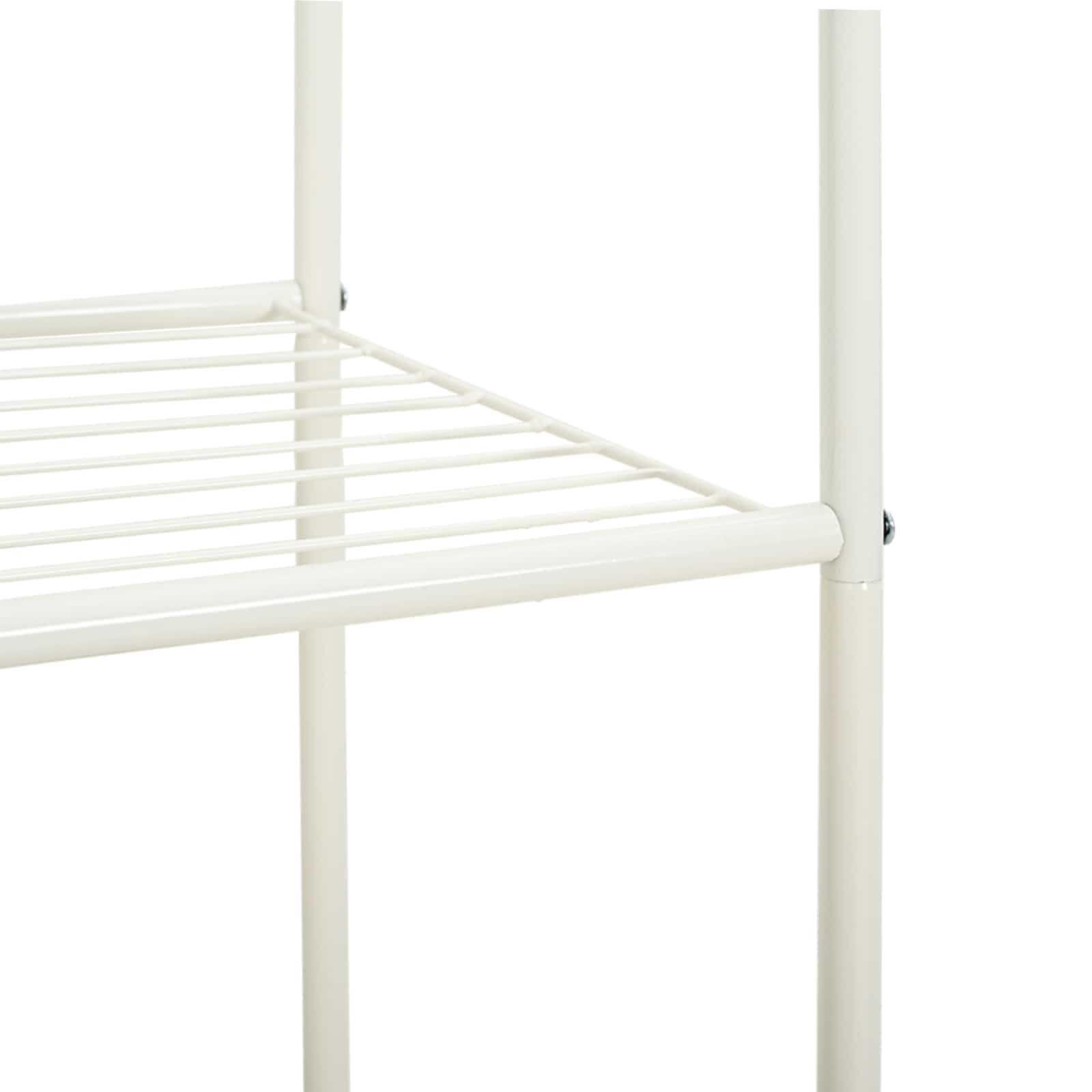 Stendibiancheria con lo scaffale Bianco 80 x 53 x 156 cm
