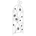 Recinzione per Giardino 3 pcs Nero 112 x 39,5 cm Acciaio