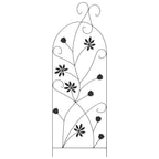 Recinzione per Giardino 3 pcs Nero 112 x 39,5 cm Acciaio