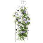 Recinzione per Giardino 3 pcs Nero 112 x 39,5 cm Acciaio