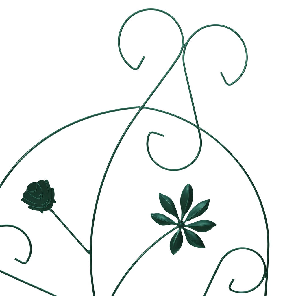 Recinzione per Giardino 3 pcs Verde 112 x 39,5 cm Acciaio