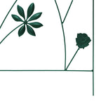 Recinzione per Giardino 3 pcs Verde 112 x 39,5 cm Acciaio