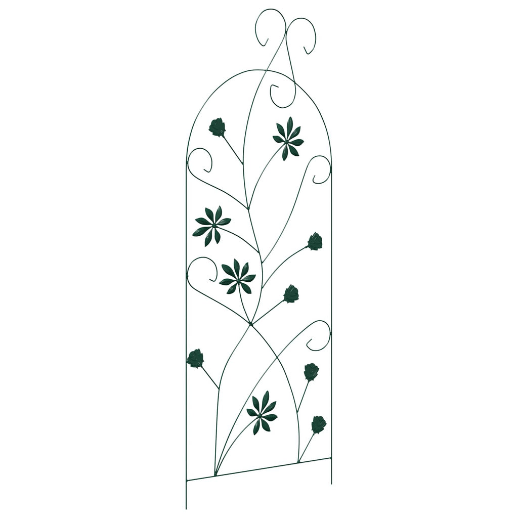 Recinzione per Giardino 3 pcs Verde 112 x 39,5 cm Acciaio