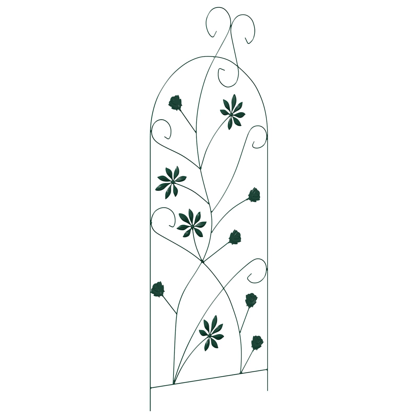 Recinzione per Giardino 3 pcs Verde 112 x 39,5 cm Acciaio