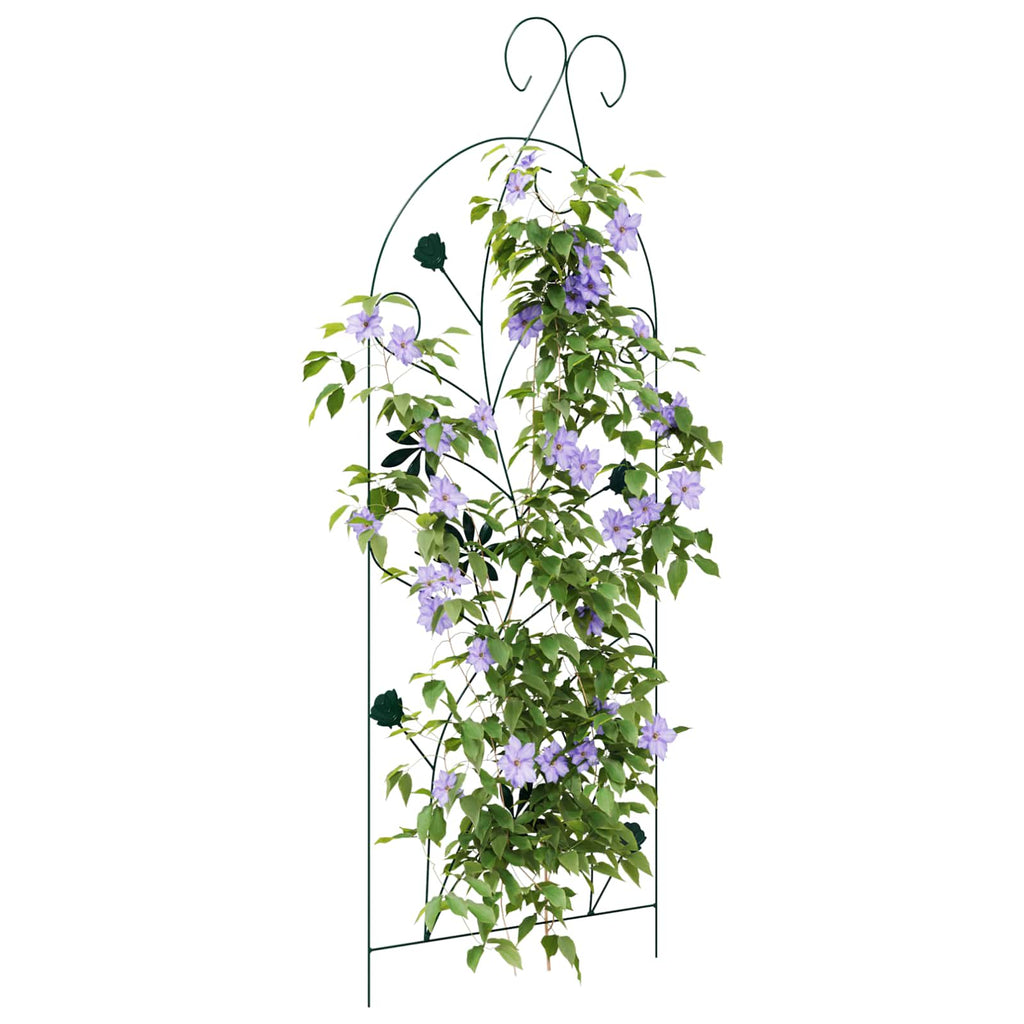 Recinzione per Giardino 3 pcs Verde 112 x 39,5 cm Acciaio