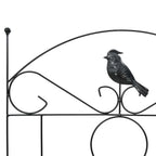 Recinzione per Giardino 3 pcs Nero 110 x 40 cm Acciaio