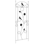 Recinzione per Giardino 3 pcs Nero 110 x 40 cm Acciaio