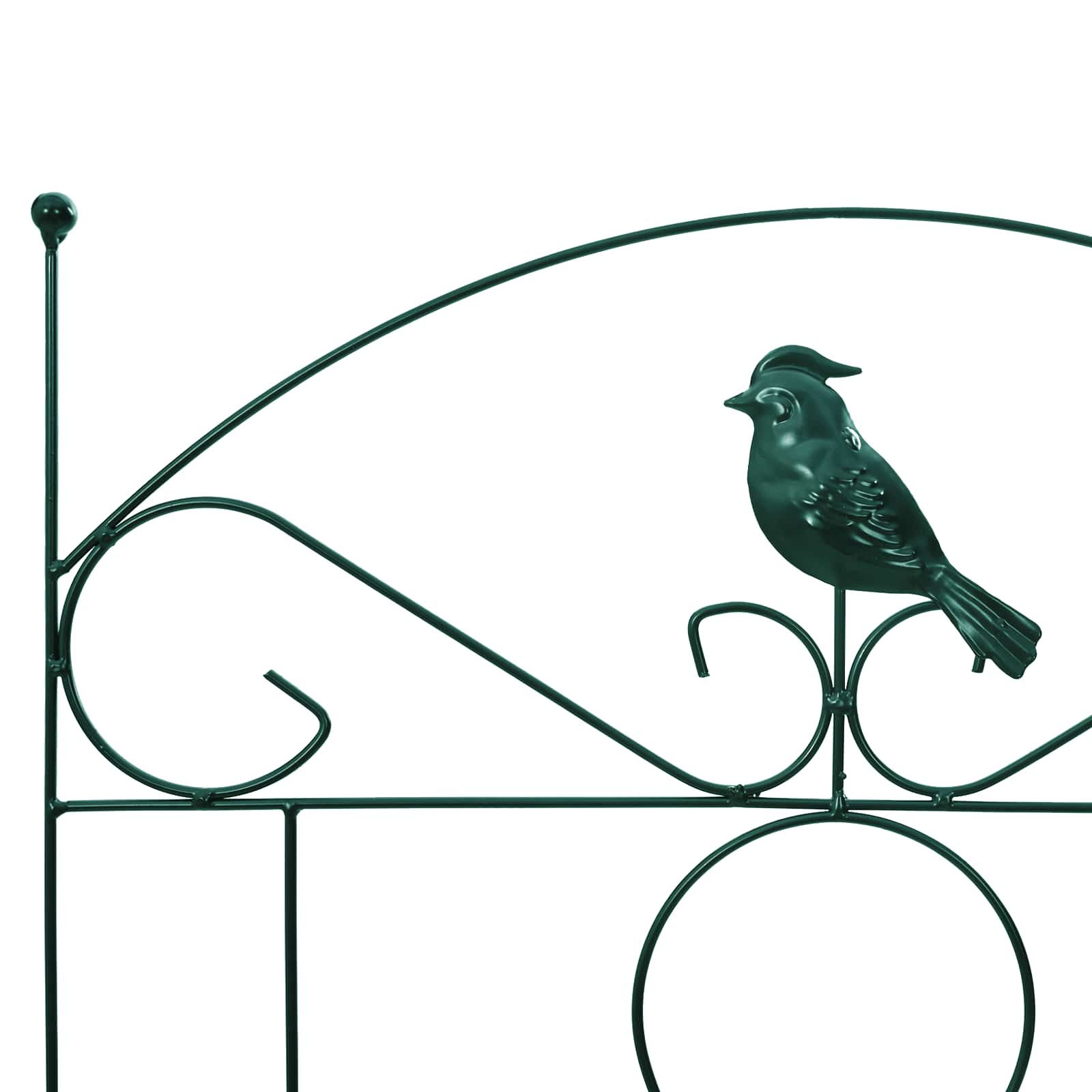 Recinzione per Giardino 3 pcs Verde 110 x 40 cm Acciaio