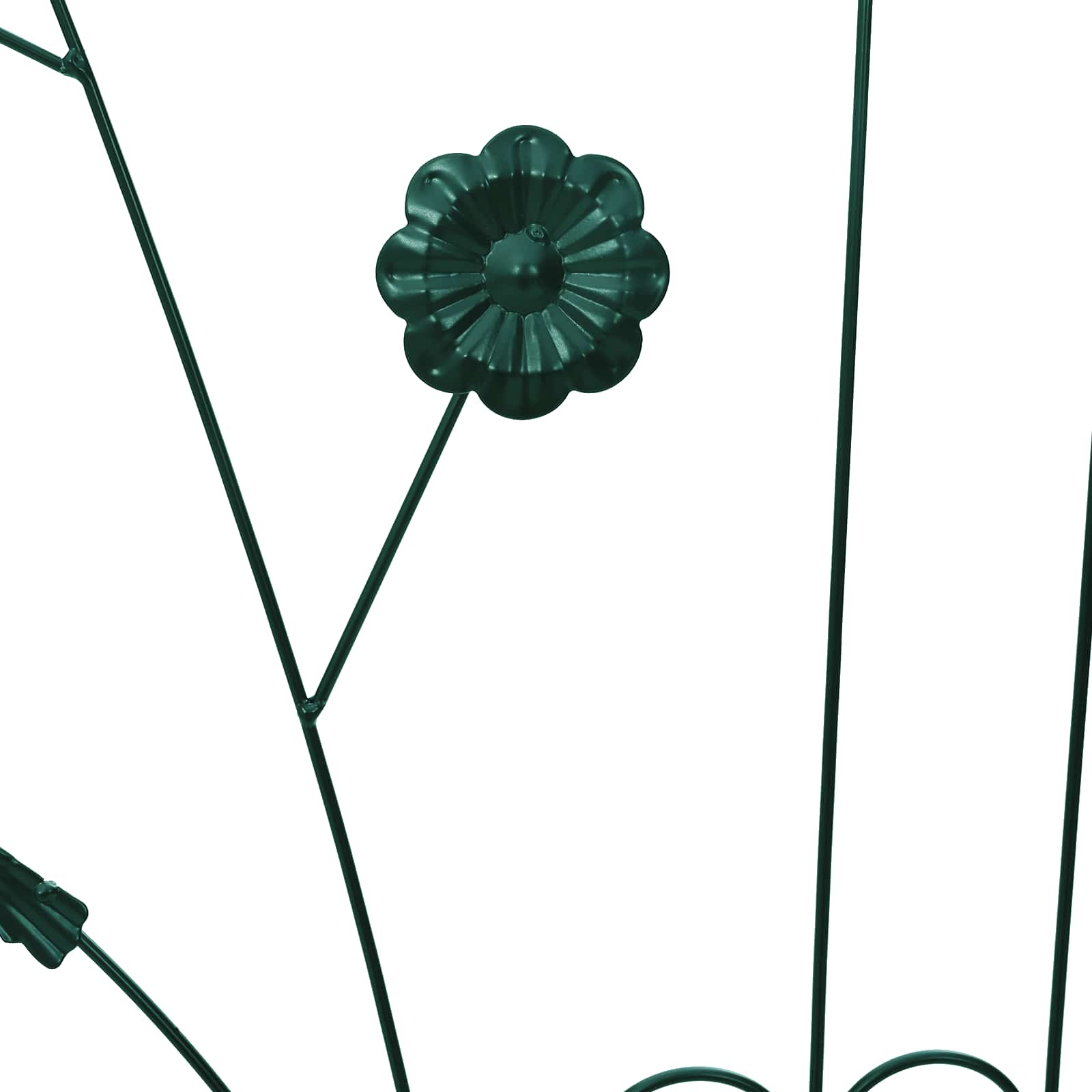Recinzione per Giardino 3 pcs Verde 110 x 40 cm Acciaio