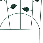 Recinzione per Giardino 3 pcs Verde 110,5 x 42,5 cm Acciaio