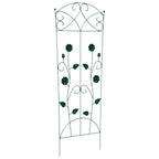 Recinzione per Giardino 3 pcs Verde 110,5 x 42,5 cm Acciaio