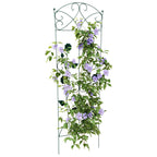 Recinzione per Giardino 3 pcs Verde 110,5 x 42,5 cm Acciaio