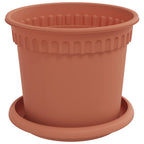 Vasi per Piante 6 pcs Rosso Mattone Ø 15 x 12 cm Plastica
