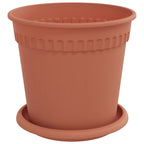 Vasi per Piante 6 pcs Rosso Mattone Ø 17 x 14 cm Plastica