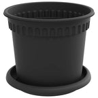 Vasi per Piante 6 pcs Nero Ø 15 x 12 cm Plastica