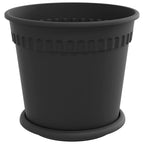 Vasi per Piante 6 pcs Nero Ø 19 x 16 cm Plastica