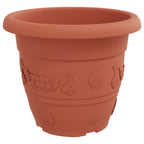 Vasi per Piante 6 pcs Rosso Mattone Ø 34 x 28 cm Plastica