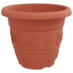 Vasi per Piante 6 pcs Rosso Mattone Ø 39 x 32 cm Plastica