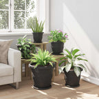 Vasi per Piante 6 pcs Nero Ø 39 x 32 cm Plastica